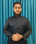 প্রিমিয়াম গ্লসি কটন এমব্রয়ডারি পাঞ্জাবি ( Code: NG-22 )