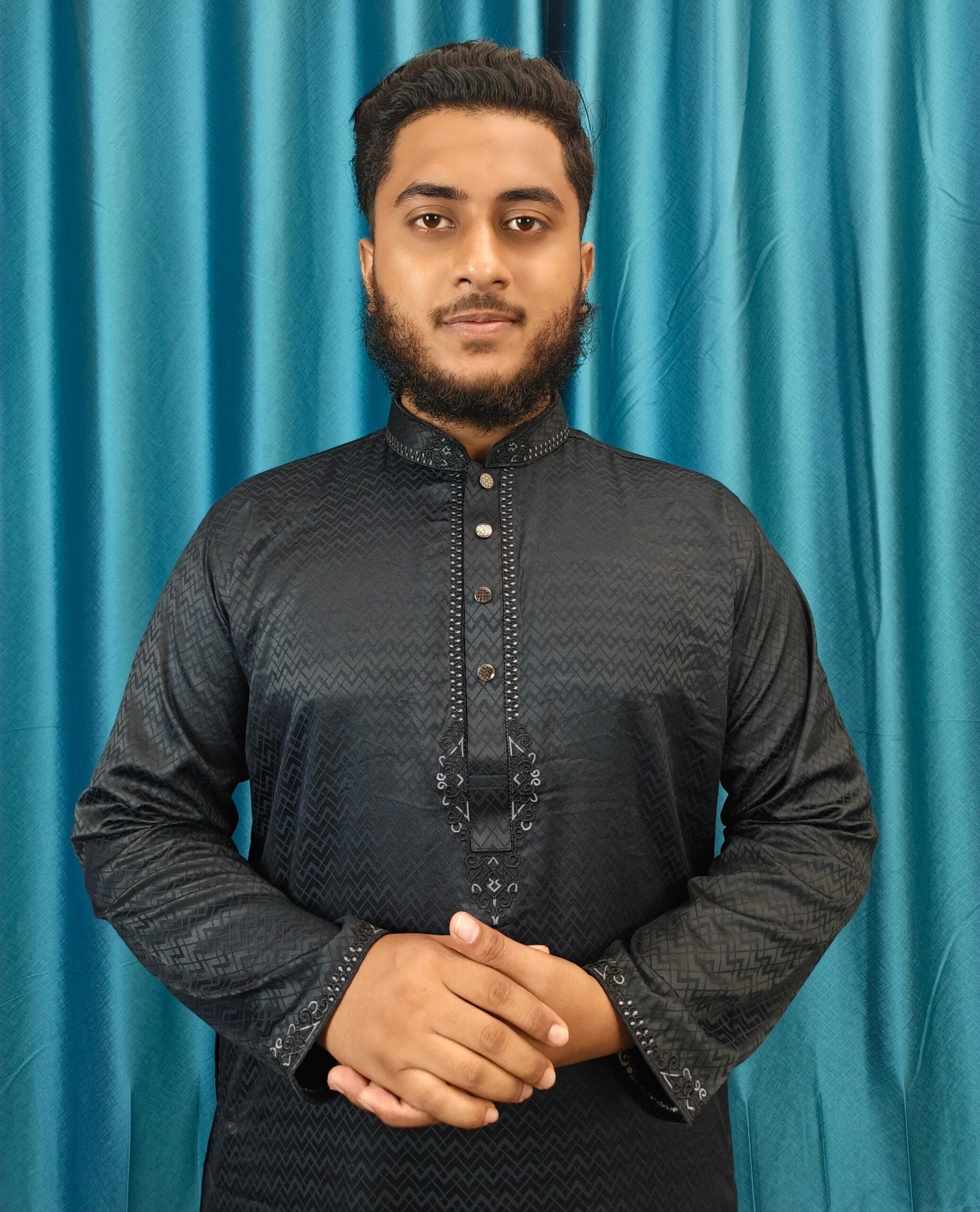 প্রিমিয়াম গ্লসি কটন এমব্রয়ডারি পাঞ্জাবি ( Code: NG-22 )