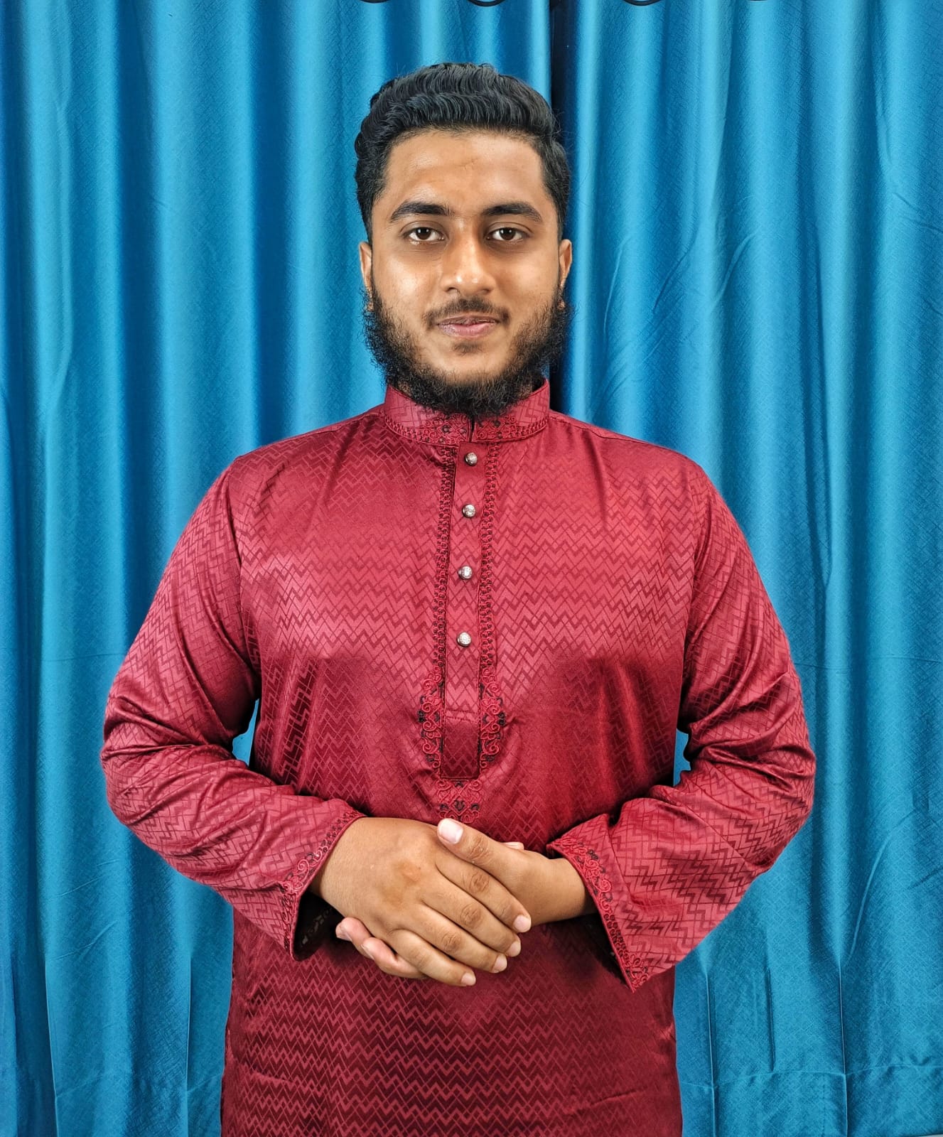 প্রিমিয়াম গ্লসি কটন এমব্রয়ডারি পাঞ্জাবি ( Code: NG-23 )