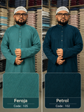 চায়না ক্র্যাপ কটন পাঞ্জাবি ( পেট্টল + ফিরোজা )